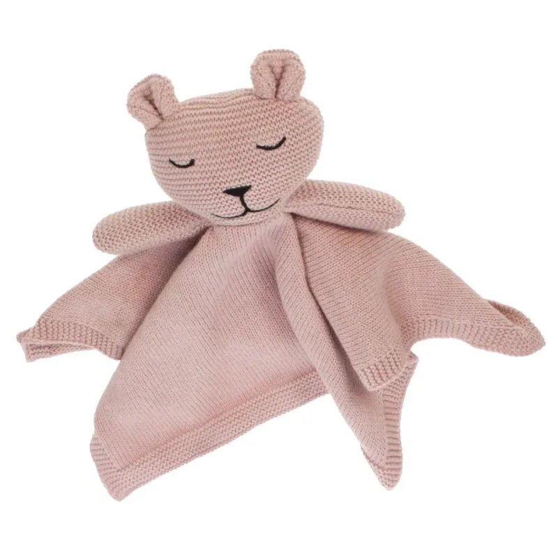 knuffeldoekje beertje, zacht roze